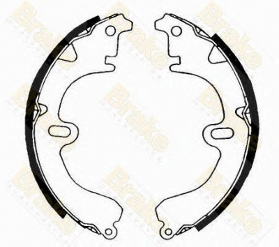 BRAKE ENGINEERING sh1181 -  Комплект тормозных колодок
